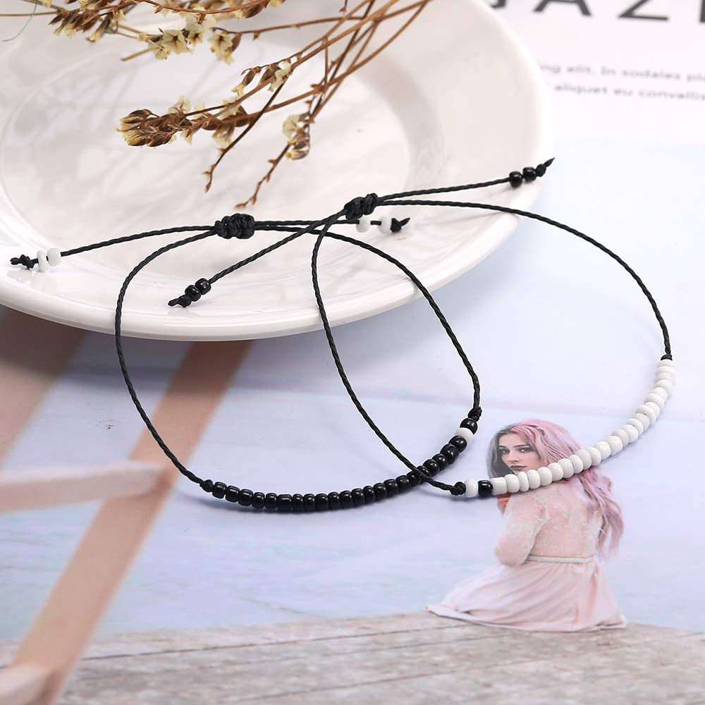 Best Friend Bracelets Couples Bracelets for 2 Matching Yin Yang His and Her Lover Bracelet Jewelry for Bff Friendship Relationship Boyfriend Girlfriend Valentines Gift (Matching Bead) Apparel & Accessories > Jewelry > Bracelets SUMMER LOVE   