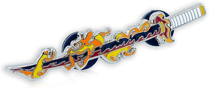 Demon Slayer Sword Katana Lapel Pins in Various Styles Flame Breathing Lapel Pin