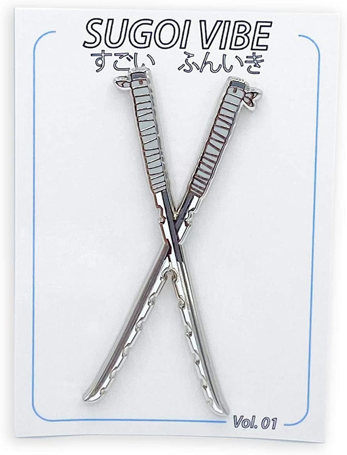 Demon Slayer Sword Katana Lapel Pins in Various Styles
