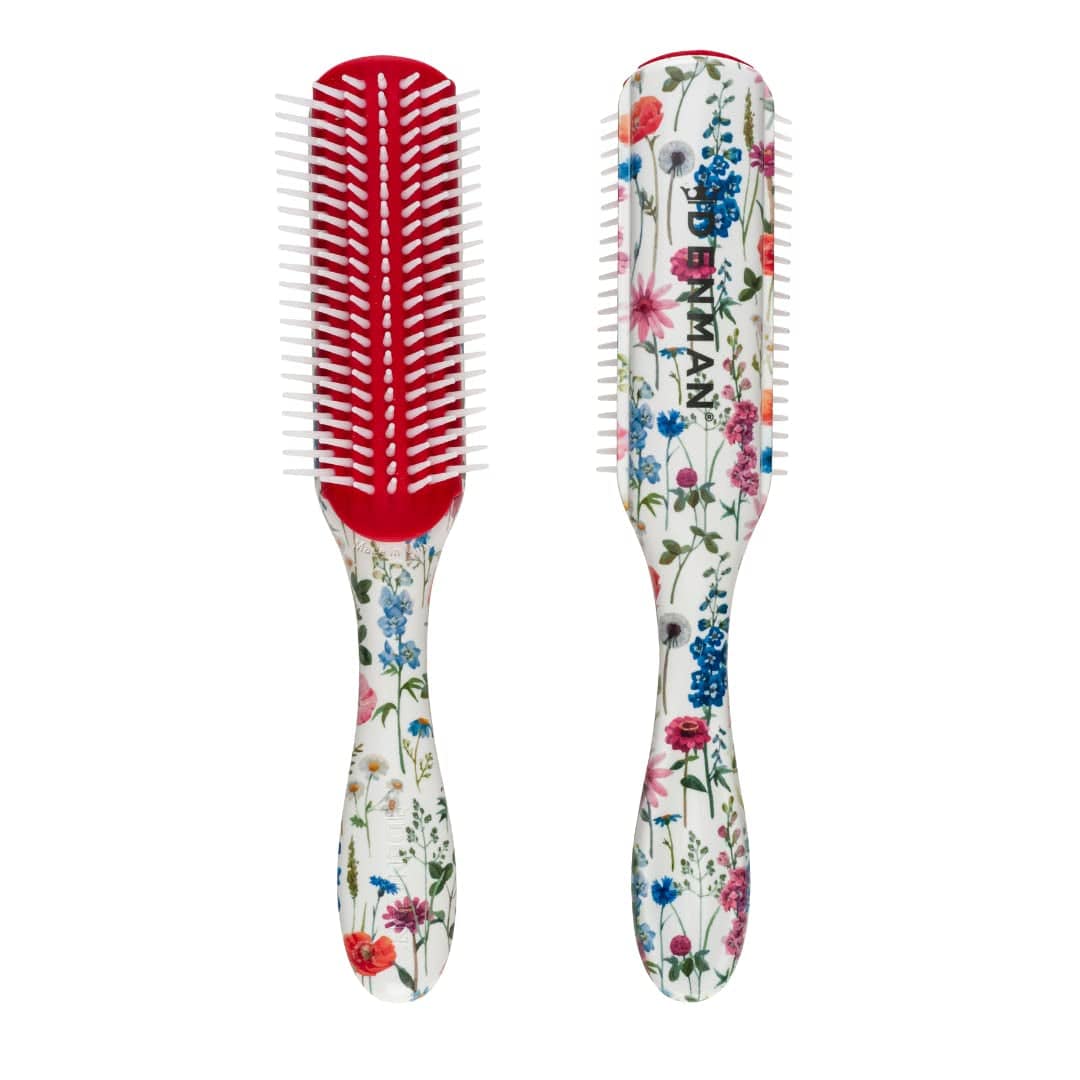Denman Hair Brush for Curly Hair D3 (Black) 7 Row Classic Styling Brush for Detangling, Separating, Shaping and Defining Curls Health & Beauty > Personal Care > Hair Care Denman Wild Flower 7 Row 