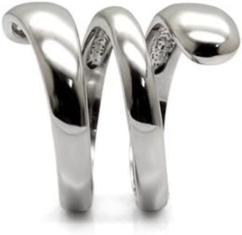 Designer Style 316 Stainless Steel Plain Women'S Fashion Ring