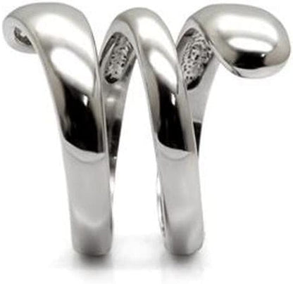 Designer Style 316 Stainless Steel Plain Women'S Fashion Ring