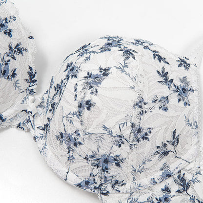Deyllo Women’S Push up Lace Bra Comfort Padded Underwire Bra Lift up Add One Cup