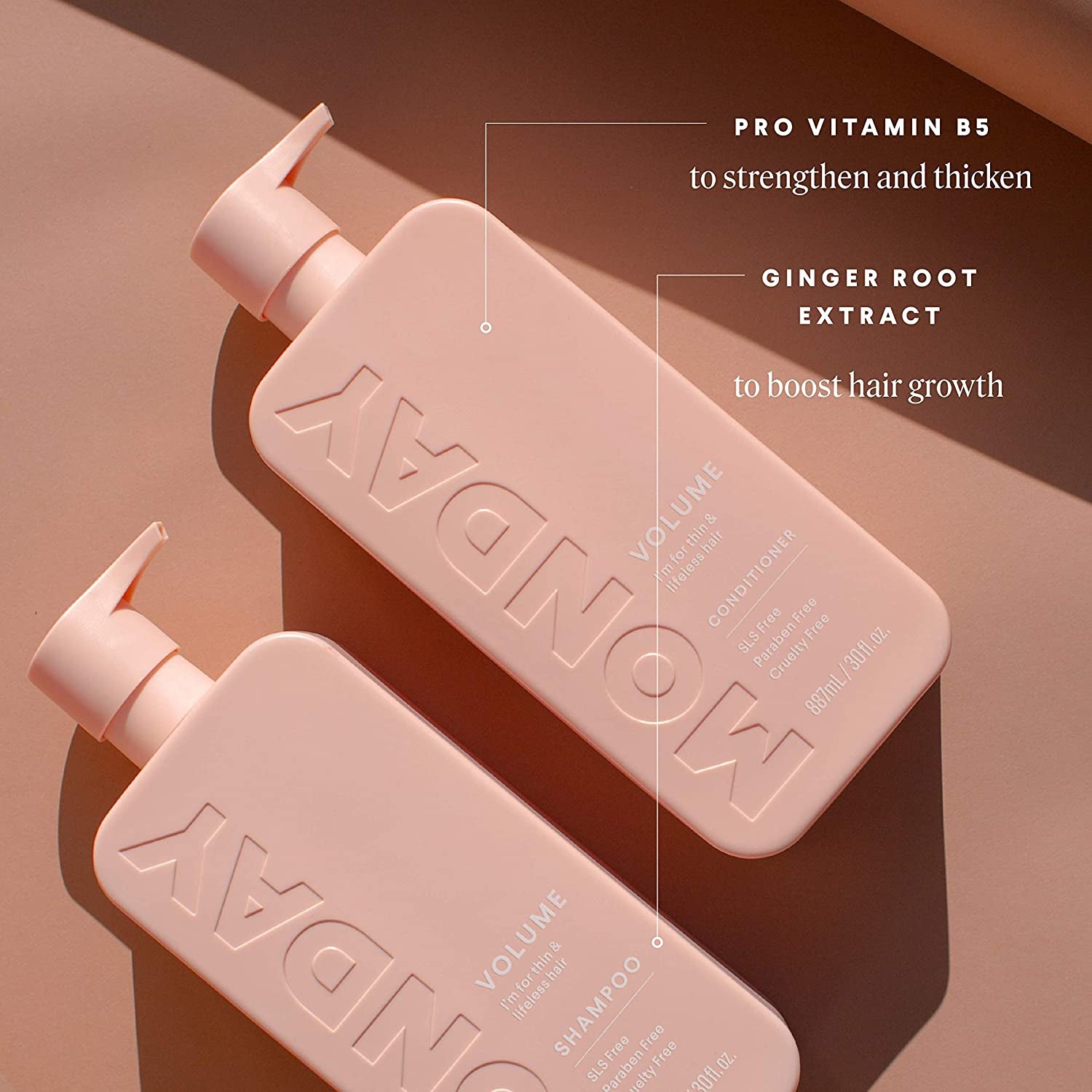 MONDAY HAIRCARE Smooth Shampoo + Conditioner Bathroom Set (2 Pack) 30Oz Each for Frizzy, Coarse, and Curly Hair, Made from Coconut Oil, Shea Butter, & Vitamin E, All-Natural, 100% Recycled Bottles Health & Beauty > Personal Care > Hair Care MONDAY HAIRCARE   