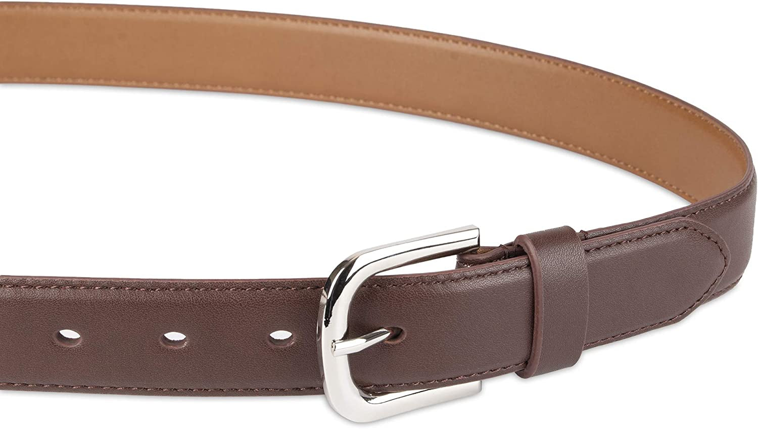 Essentials Women'S Casual Skinny Jean Belt with Single Prong Buckle Apparel & Accessories > Clothing Accessories > Belts KYLIE MAX   