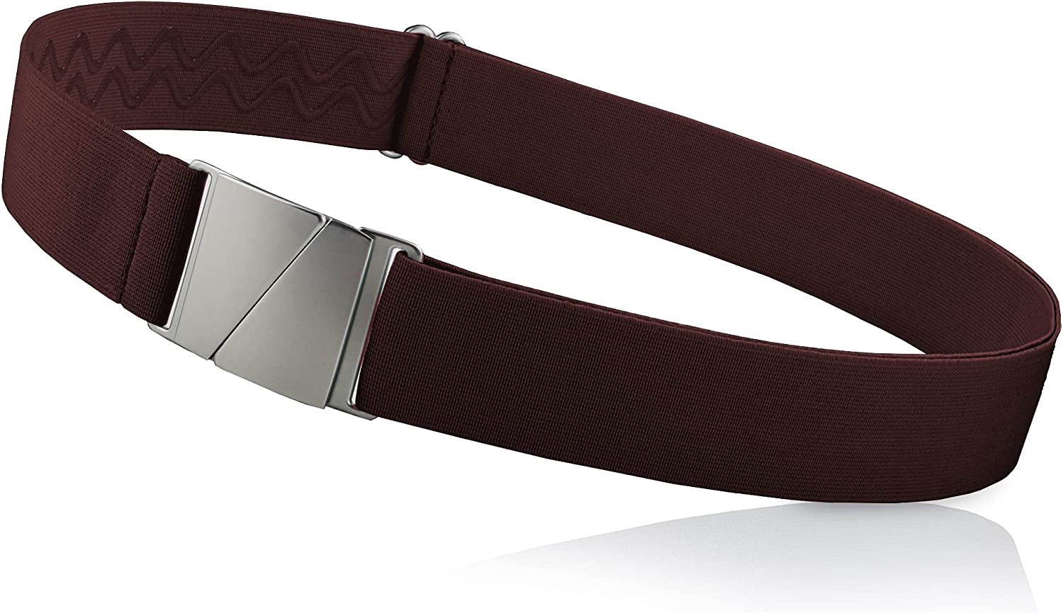 No Show Invisible Elastic Belts for Women & Men Non Slip Fits Waist Upto 50 Inch. Apparel & Accessories > Clothing Accessories > Belts ONE-BELT Brown  