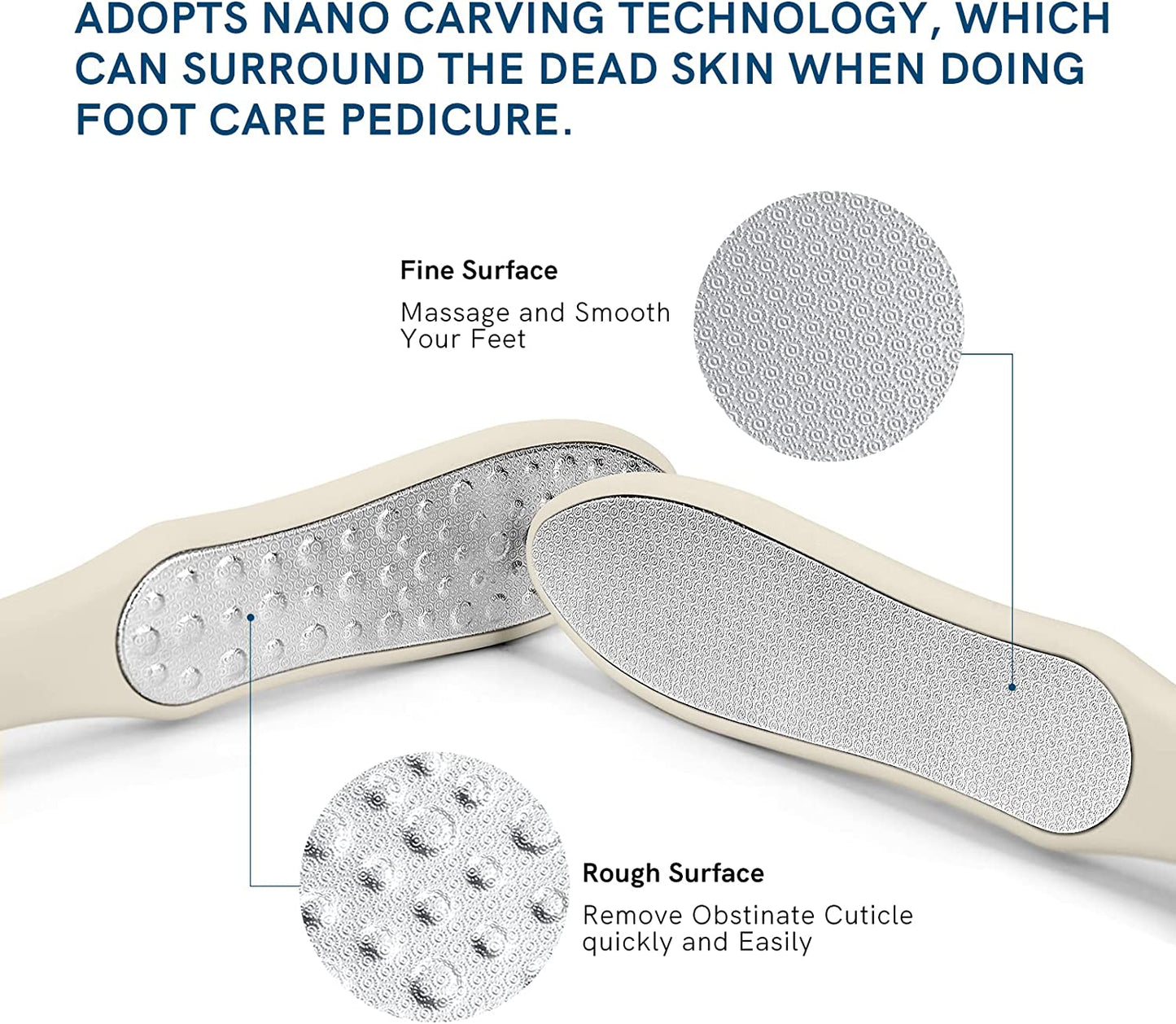 Foot Filer Dead Skin, Double Sided Foot Scraper Wet/ Dry Use, Foot Rasp for Cracked Heel and Foot Corn Removal, Portable Foot Care Tool, Pedicure File, Orange Health & Beauty > Personal Care > Foot Care Cut it   