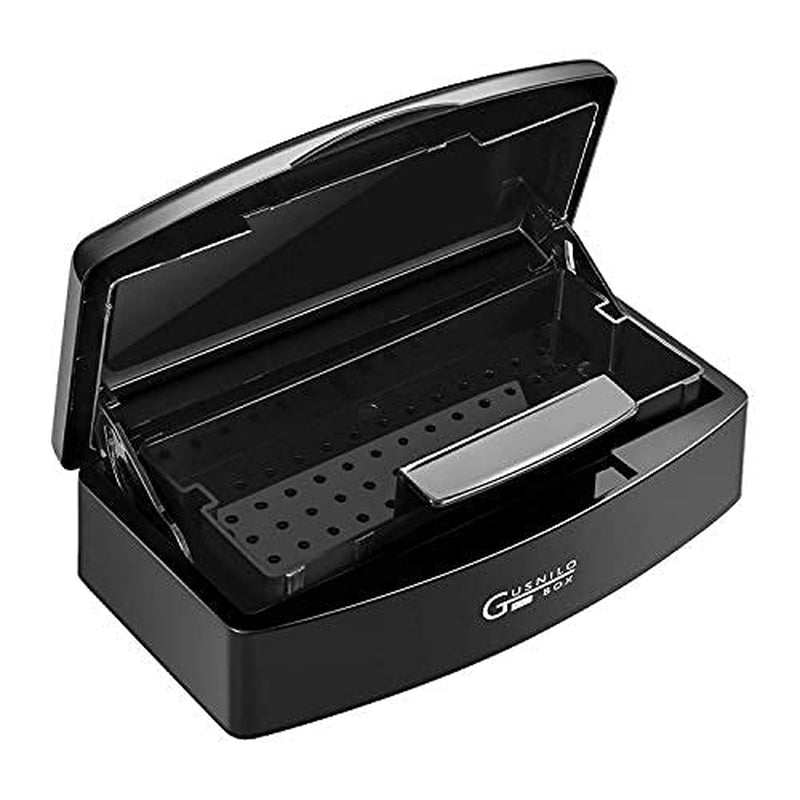 Gusnilo Nail Art Tools, Plastic Storage Box for Nail Tools,Manicure Tool, Tweezers, Hair Salon, Spa and Trimmer Manicure Equipment (1 Piece, White) Health & Beauty > Personal Care > Cosmetics > Cosmetic Tools > Nail Tools Gusnilo Black  