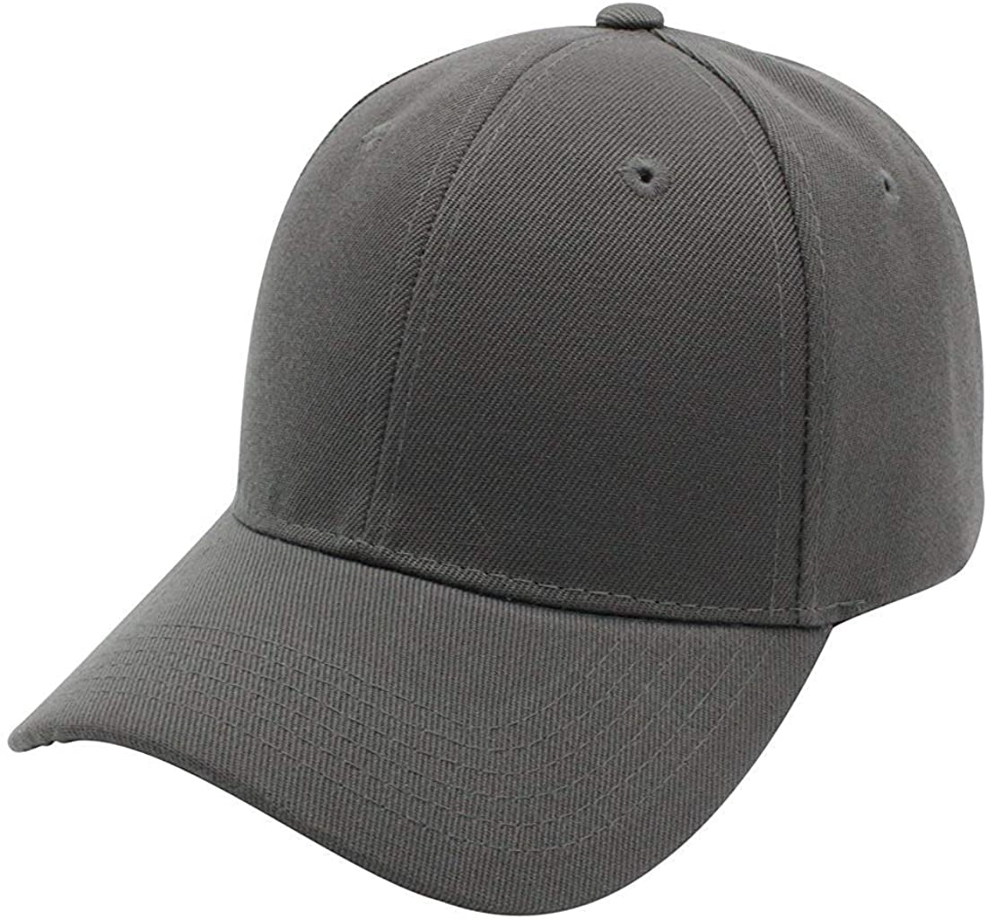 Top Level Baseball Cap Men Women - Classic Adjustable Plain Hat Apparel & Accessories > Clothing Accessories > Hats Top Level Dark Grey  