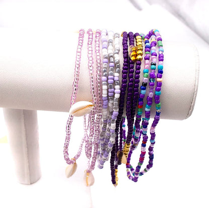 Palotay 16PCS Waist Beads for Women African Waist Beads Chain Colorful Belly Beads Body Chain for the Waist Elastic Stomach Beads Summer Beach Bikini Jewelry Waist Beads Set Apparel & Accessories > Jewelry > Body Jewelry Palotay   