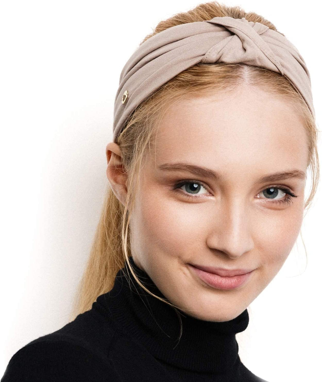 BLOM Original Headbands for Women Wear for Yoga, Fashion, Working Out, Travel or Running Multi Style Apparel & Accessories > Clothing Accessories > Headwear BLOM Taupe  