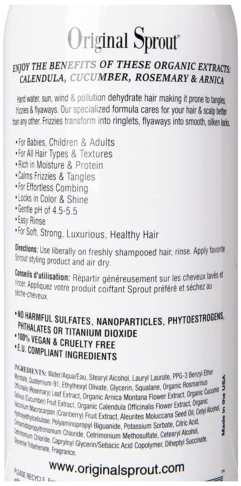 Original Sprout Deep Conditioner. Vegan Deep Conditioning Treatment for Classic Hair Care. 32 Oz. (Packaging May Vary) Health & Beauty > Personal Care > Hair Care Original Sprout   