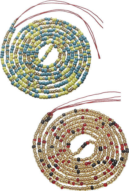 Taouzi Waist Beads for Women Colorful Beaded Body Chain Elastic String Waist Chain Beach Bikini Belly Chains Summer Jewelry for Women Girls Apparel & Accessories > Jewelry > Body Jewelry Taouzi ColorGreen02  
