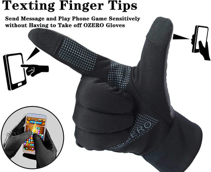OZERO Winter Gloves for Women - Touchscreen Anti-Slip Palm Windproof Thermal Cycling Glove for Texting Hiking Driving Running Apparel & Accessories > Clothing Accessories > Gloves & Mittens SHENZHEN HONGFUYA TRADE Co.,Ltd   
