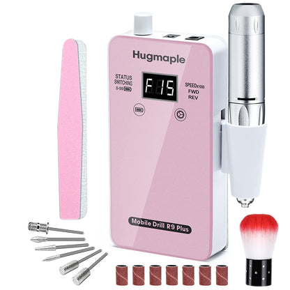Professional Nail Drills Set for Acrylic Nails, 30000Rpm Electric Nail Drill Machine, Portable Nail Efile Drill Machine Manicure Pedicure Tools for Beginners and Salon Use (Gold) Health & Beauty > Personal Care > Cosmetics > Cosmetic Tools > Nail Tools HUGMAPLE Pink  