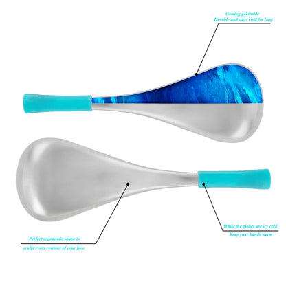 OSRSR Cryo Sticks,Unbreakable Stainless Steel Beauty Ice Facial Massage Tools for Woman,Skin Case Ice Globes Cryo Spoons,Cooling Globes Cold Globes for Face,Eyes & Neck Health & Beauty > Personal Care > Cosmetics > Cosmetic Tools > Skin Care Tools OSRSR   