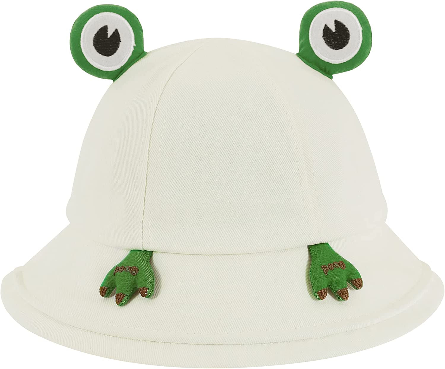 SAOROPEB Frog Hat for Adult Teens, Cute Frog Bucket Hat, Cotton Bucket Hat Funny Hat Fisherman Hat for Men Women Apparel & Accessories > Clothing Accessories > Hats SAOROPEB 2022-white  