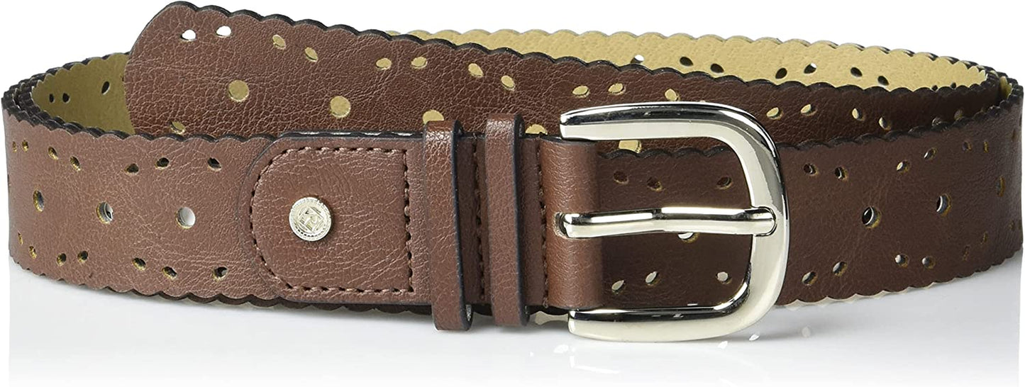 Relic by Fossil Women'S Scallop Edge Perforated PVC Belt Apparel & Accessories > Clothing Accessories > Belts Relic by Fossil   