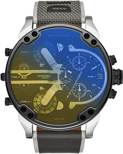 Diesel Men'S Mr. Daddy 2.0 Stainless Steel Chronograph Quartz Watch Gunmetal