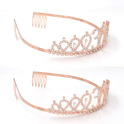 "Dirty Thirty" Sash & Rhinestone Tiara Set - 30Th Birthday Gifts Birthday Sash for Women Birthday Party Supplies (Black Glitter/Rose Gold) Apparel & Accessories > Clothing Accessories > Sashes ADBetty   