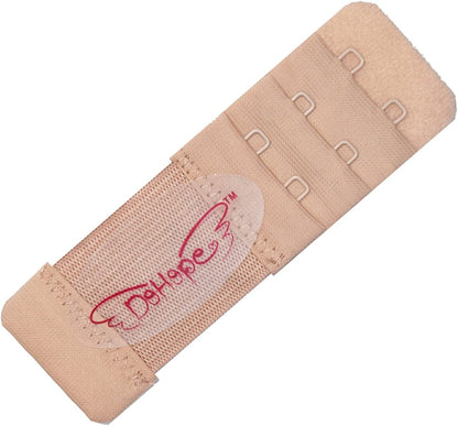 Dohope Elastic Adjustable Bra Extender 2 Hook 3 Rows Narrow Bra Band Extension