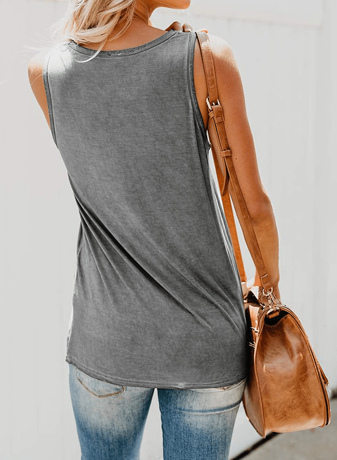 Dokotoo Womens Crew Neck Tank Tops Summer Leopard Detail Print Top Casual Cami Shirts Blouses S-XXL Apparel & Accessories > Clothing > Activewear Kylie Max   