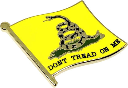 Don'T Tread on Me Flag Lapel Pin - Gadsden Flag Brooch