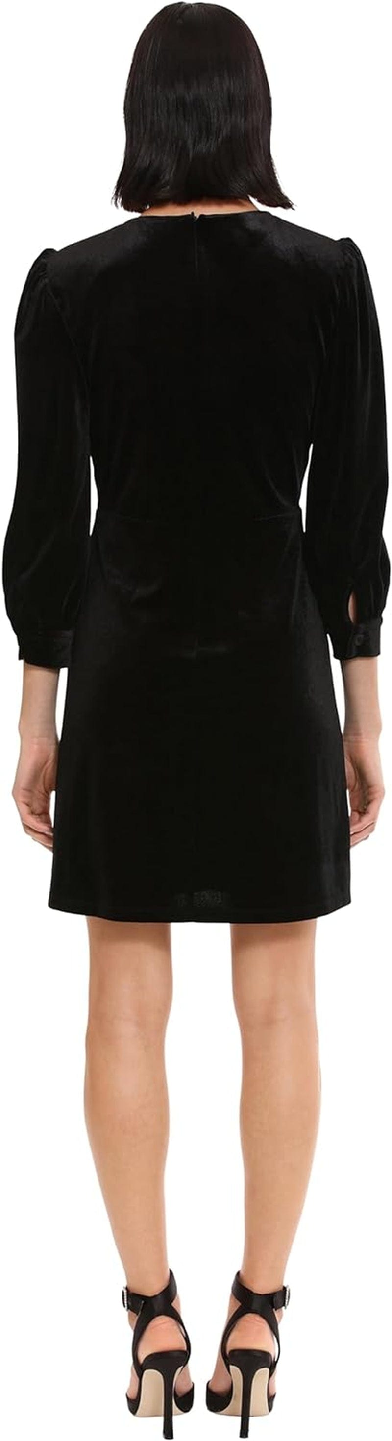Donna Morgan Women'S Long Sleeve Empire Waist Velvet Dress Party Event Occasion Date Night Out Guest Of