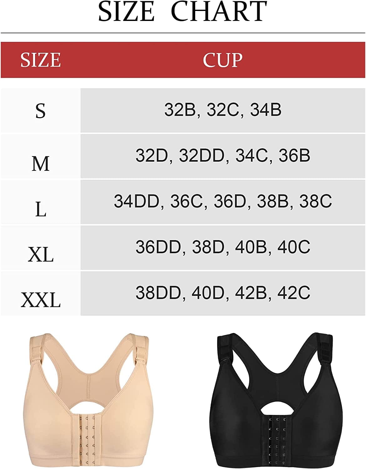 Dotvol Women'S Wireless Post-Surgery Front Closure Brassiere Adjustable Wide Strap Bra