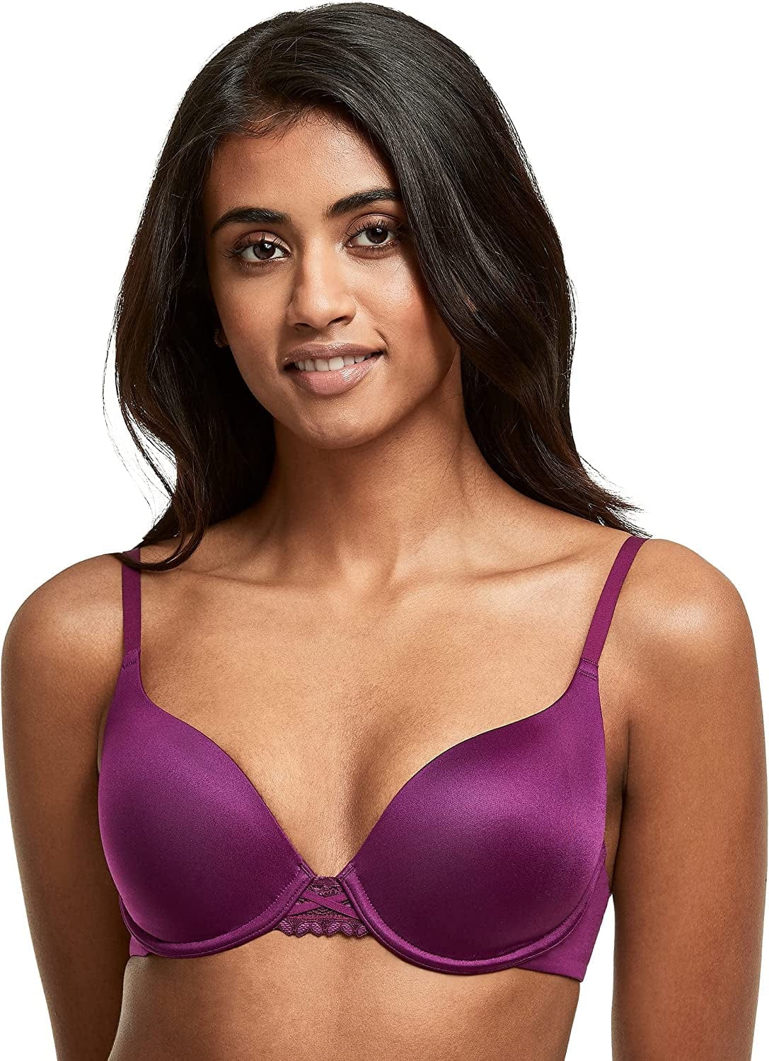 Dreamwire Underwire Bra, No-Poke Push-Up Bra, Moderate Coverage, Convertible T-Shirt Bra Venetian Purple / 40B