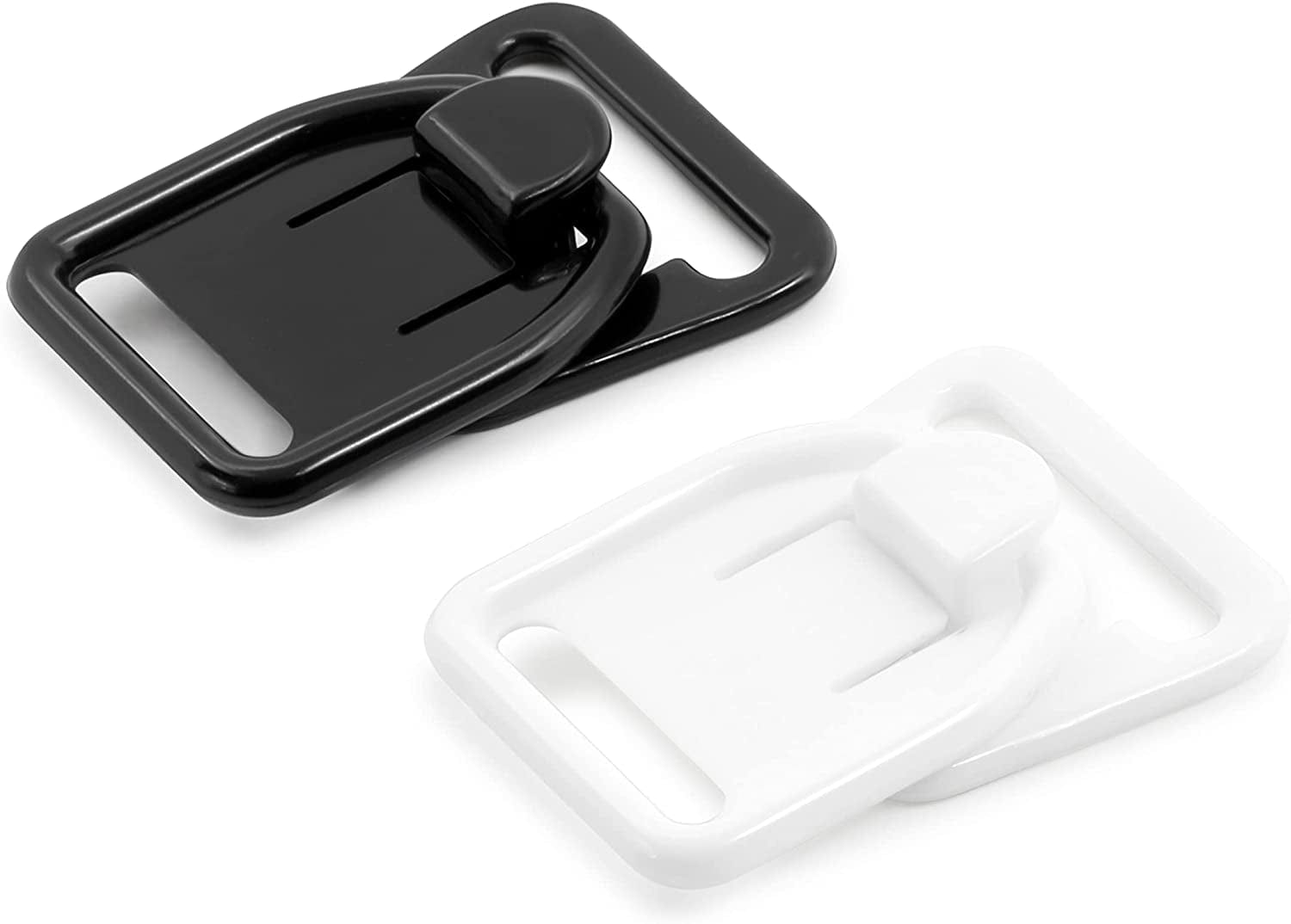 Dritz 56698-12-66 Bra Clips, 1/2-Inch, Black, White 4 Count