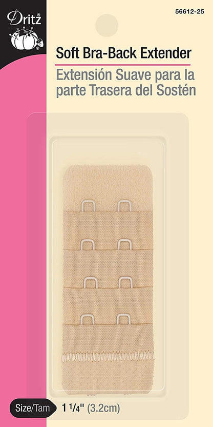 Dritz Womens 1-Pack Bra Extender, White, 3-Inch US Beige / 1-Pack / 1-1/4-Inch