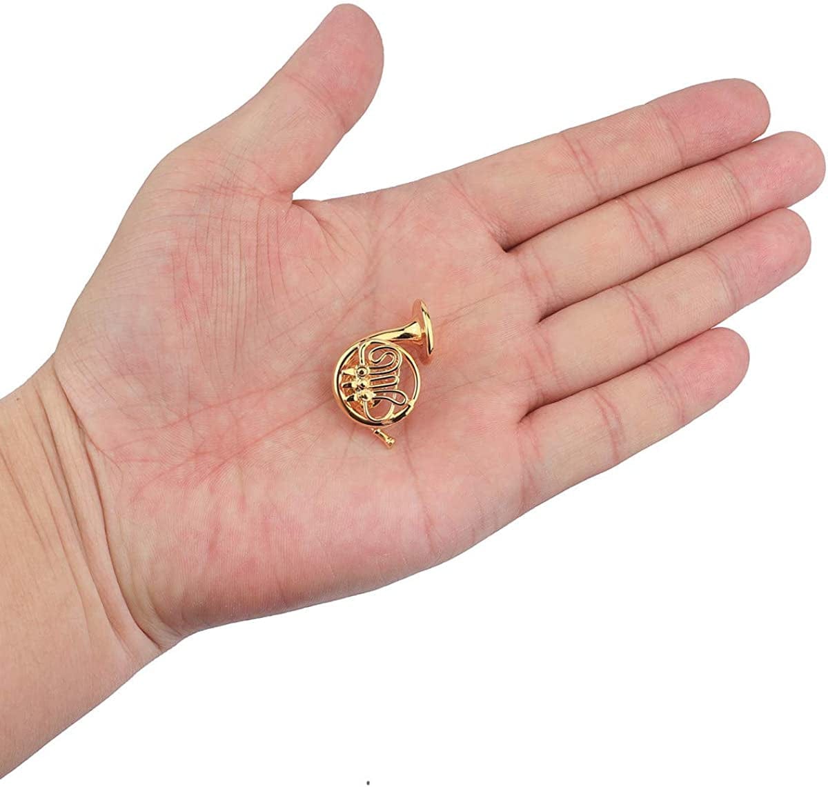 Dselvgvu Miniature Musical Instrument Fashion Lapel Brooch Pin with Red Velvet Lined Instrument Case Musical Gift Birthday Gift