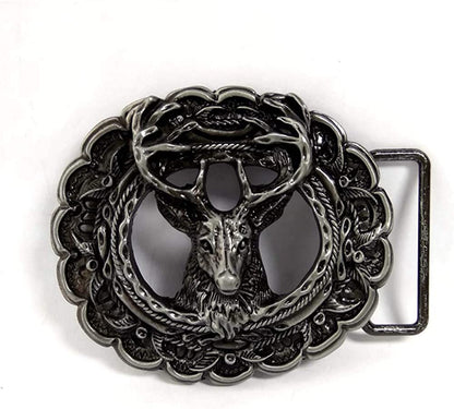 KDG Western Cowboy Belt Buckle for Belt Accessories Custom Buckle Apparel & Accessories > Clothing Accessories > Belt Buckles KDG 3d Deer Head  