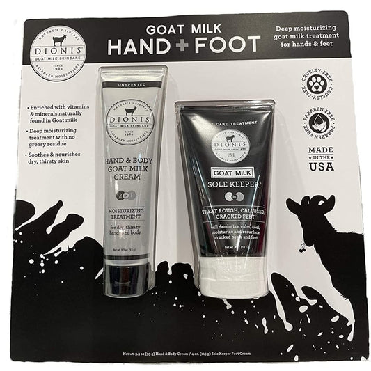 DIONIS NATURAL GOAT MILK SKINCARE HAND CREAM 3.3 OZ & FOOT CREAM 4 OZ Health & Beauty > Personal Care > Foot Care Dionis   