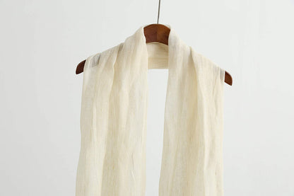 Jeelow Lightweight Summer Scarf Light Shawl Wrap Linen Feel Scarves for Men and Women Apparel & Accessories > Clothing Accessories > Scarves & Shawls Jeelow   