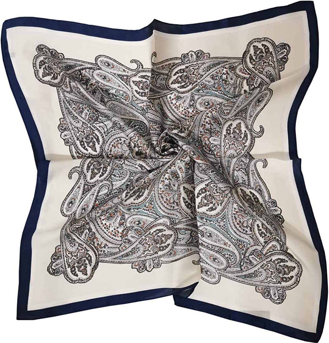 Fyluoke Silk Satin Headscarf Neck Hair Scarf Bandana for Women 4-Packs (Four-S07) Apparel & Accessories > Clothing Accessories > Bandanas & Headties FYLuoke   