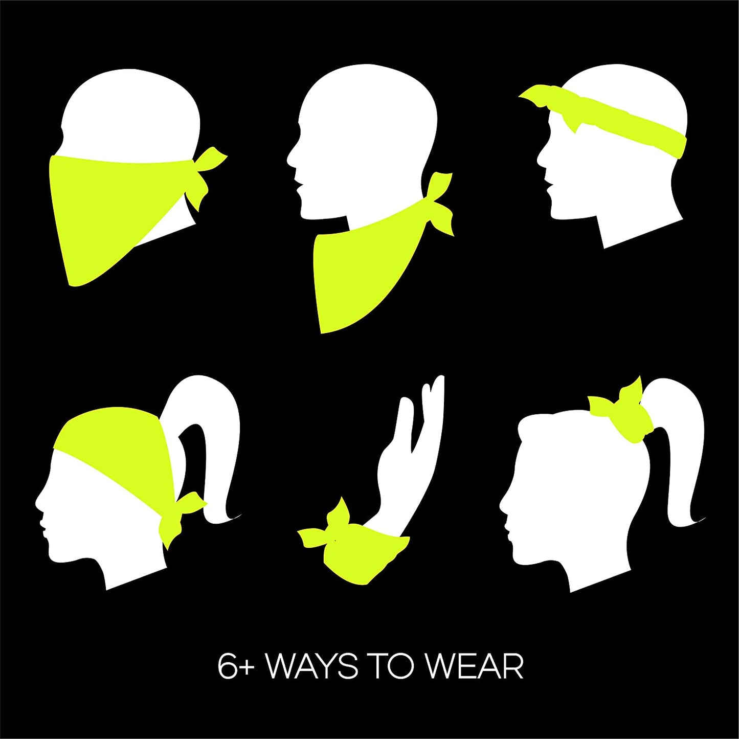 Lightweight Multicolored Cotton Bandana 12 Pack Apparel & Accessories > Clothing Accessories > Headwear Bioworld   
