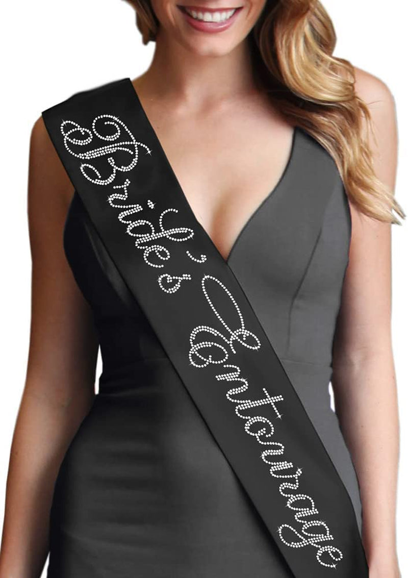 Blue Flirty Bride to Be Sash - Premium BRIDAL GRADE SATIN & Real CRYSTAL Rhinestone Bride to Be Satin Sash - Bachelorette Accessory Bride Gift - Classic Royal Blue Sash(Flrty B2B) Apparel & Accessories > Clothing Accessories > Sashes RhinestoneSash Black - Bride's Entourage One Size Fits Most 