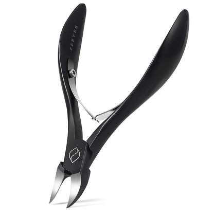 FERYES Toenail Clippers for Thick,Fungal or Ingrown Toenails - Ingrown Nail Clipper for Men,Women,Seniors,Podiatrist - Heavy Duty 4R13 Stainless Steel Toenail Tool - Silver Health & Beauty > Personal Care > Cosmetics > Cosmetic Tools > Nail Tools FERYES Black  