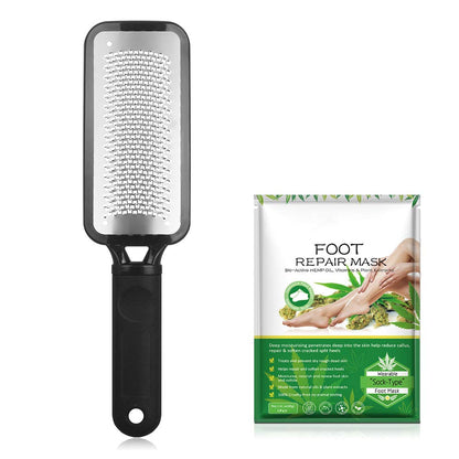 Turritopsisd Foot File with Foot Mask, Colossal Pedicure Rasp Professional Stainless Steel Feet File to Remove Hard Skin and Callus Dead Skin, Used on Both Dry and Wet Foot Care(Black) Health & Beauty > Personal Care > Foot Care TurritopsisD   