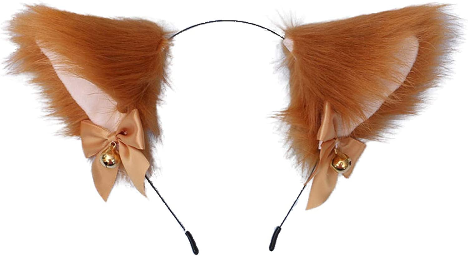 Faylay Cosplay Girl Plush Furry Cat Ears Headwear Accessory for Cam Girl Party Apparel & Accessories > Clothing Accessories > Headwear Faylay 8-tmrlthdj  