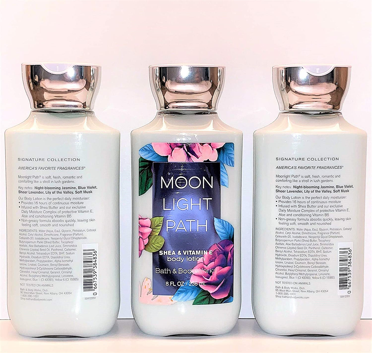 Bath & Body Works Moonlight Path Body Lotion Pack of 3 Health & Beauty > Personal Care > Cosmetics > Bath & Body Bath and Body Works   