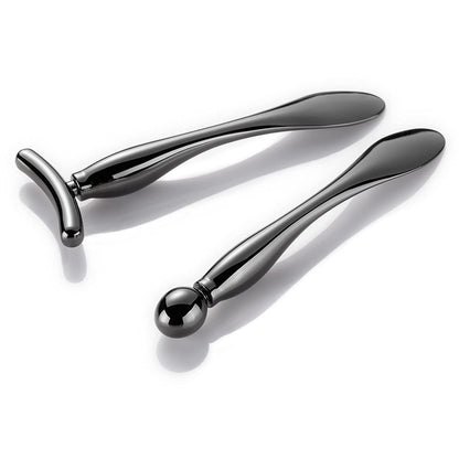 Lisapack 2PCS Metal Eye Cream Applicator Wand Stick, Massager Tool for Facial Massage, Reduce Puffiness (Rose Gold) Health & Beauty > Personal Care > Cosmetics > Cosmetic Tools > Skin Care Tools LISAPACK Champagne  