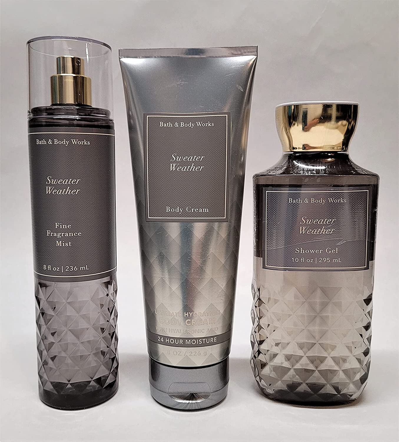 Bath & Body Works Sweater Weather 3 Pc Bundle - Fine Fragrance Mist, Ultimate Hydration Body Cream and Shower Gel Health & Beauty > Personal Care > Cosmetics > Bath & Body Bath & Body Works   
