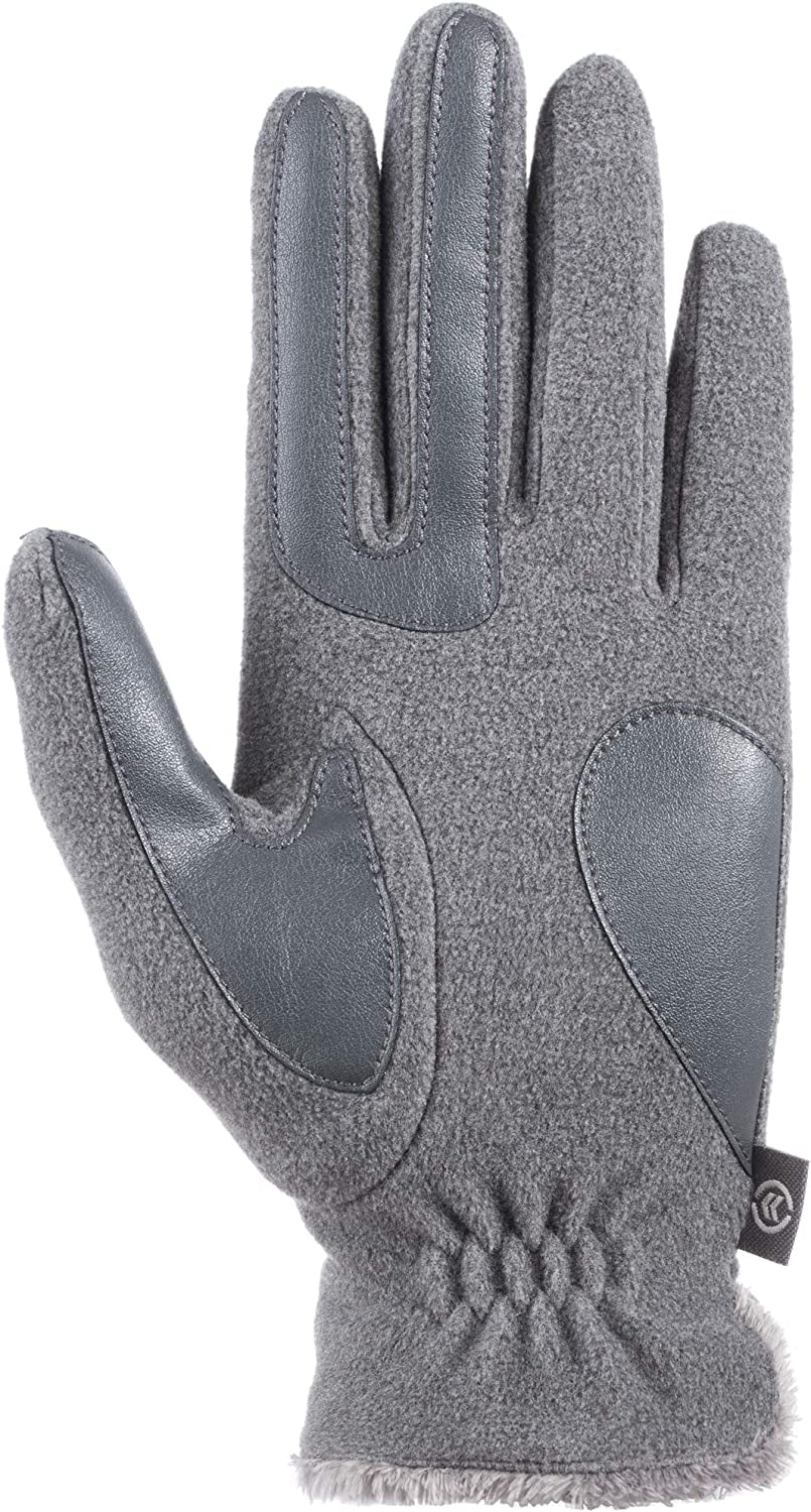 Isotoner Womens Stretch Fleece Gloves with Microluxe Lining and Smart Touch Technology Apparel & Accessories > Clothing Accessories > Gloves & Mittens KYLIE MAX Oxford Heather - Without Smartdri One Size 