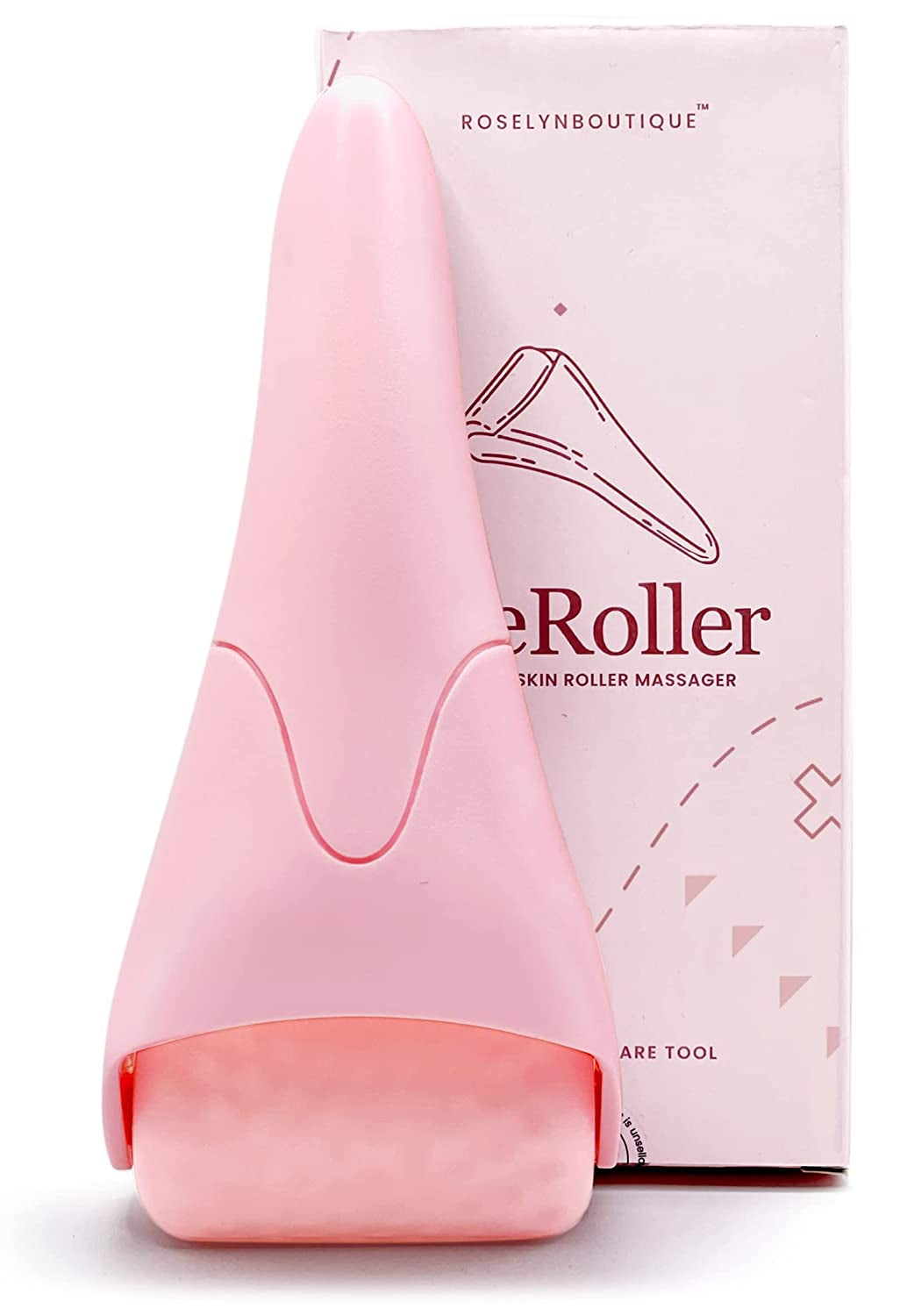 Ice Roller for Face Massage Stick Facial Skin Care Tools Face Roller Massager - Reduce Wrinkles Puffiness Migraine Pain Relief (Pink) Health & Beauty > Personal Care > Cosmetics > Cosmetic Tools > Skin Care Tools ROSELYNBOUTIQUE Pink  