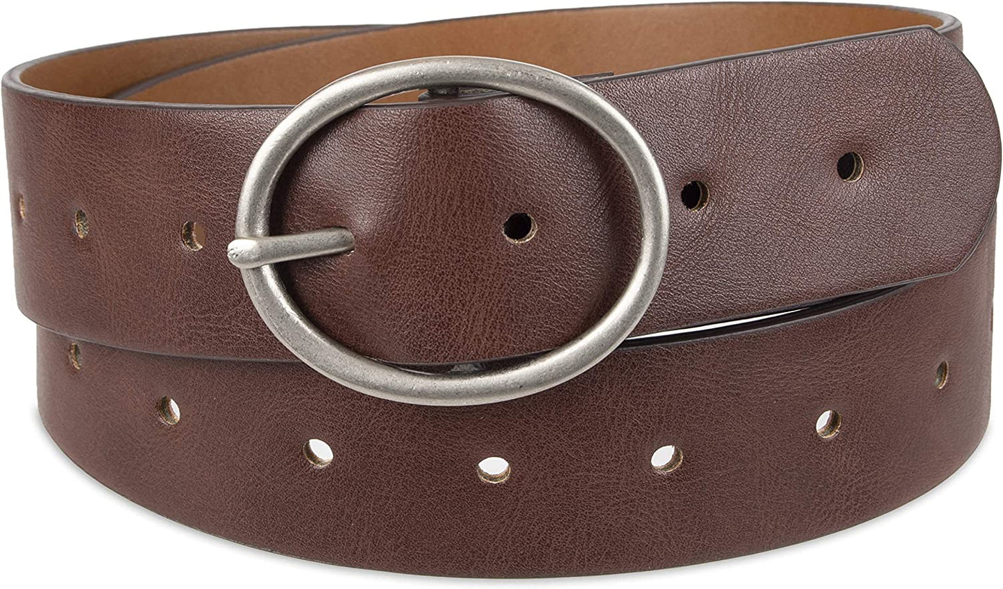 Essentials Women'S Casual Skinny Jean Belt with Single Prong Buckle Apparel & Accessories > Clothing Accessories > Belts KYLIE MAX   
