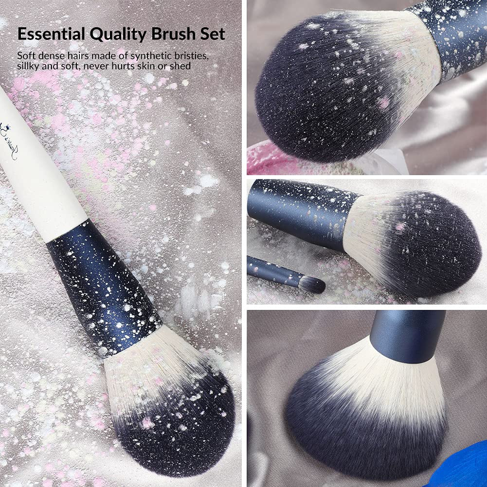 JESSIE'S SELECTION Makeup Brushes 12 Pcs Professional Makeup Brush Set with Brush Holder Makeup Brush Cleaner Eyeshadow,Blush,Lip,Concealer,Face Mask,Blending,Full Face Cosmetic Makeup Kit Health & Beauty > Personal Care > Cosmetics > Cosmetic Tools > Makeup Tools jessie's selection   