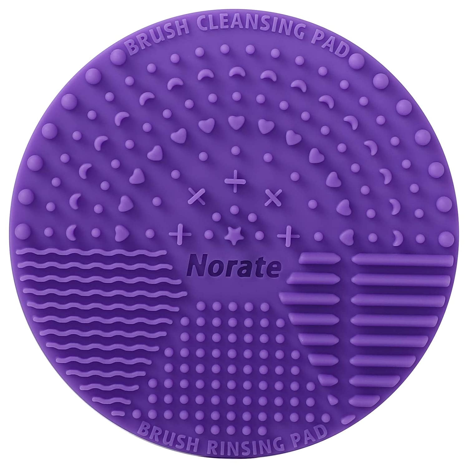Brush Cleaning Mat, Silicone Makeup Cleaning Brush Scrubber Mat Portable Washing Tool Cosmetic Brush Cleaner with Suction Cup for Valentines Day Health & Beauty > Personal Care > Cosmetics > Cosmetic Tools > Makeup Tools Norate Purple  